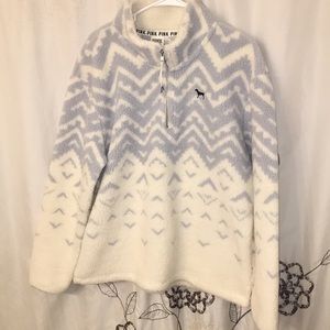 PINK Sherpa Quarter Zip